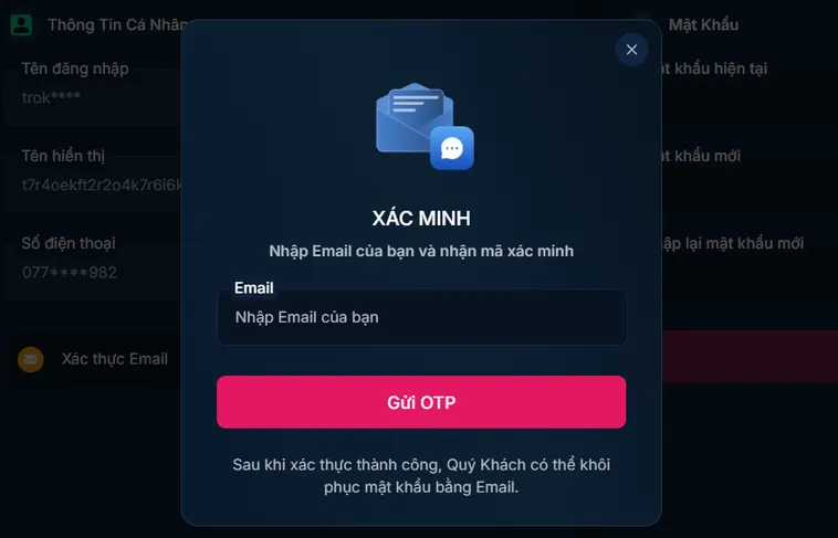 Bảo mật đa tầng - bảo vệ an toàn tuyệt đối thông tin người chơi.